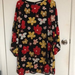 Alice and Olivia floral embroidered dress